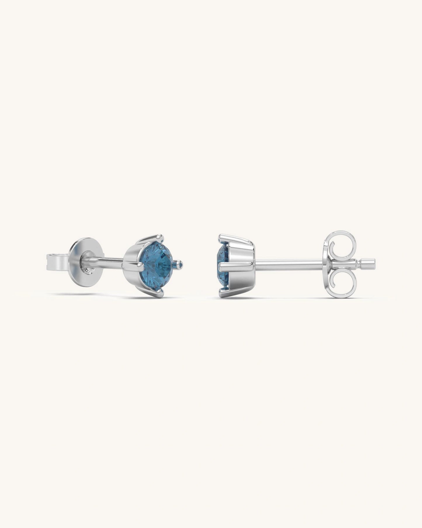 Blue topaz Studs