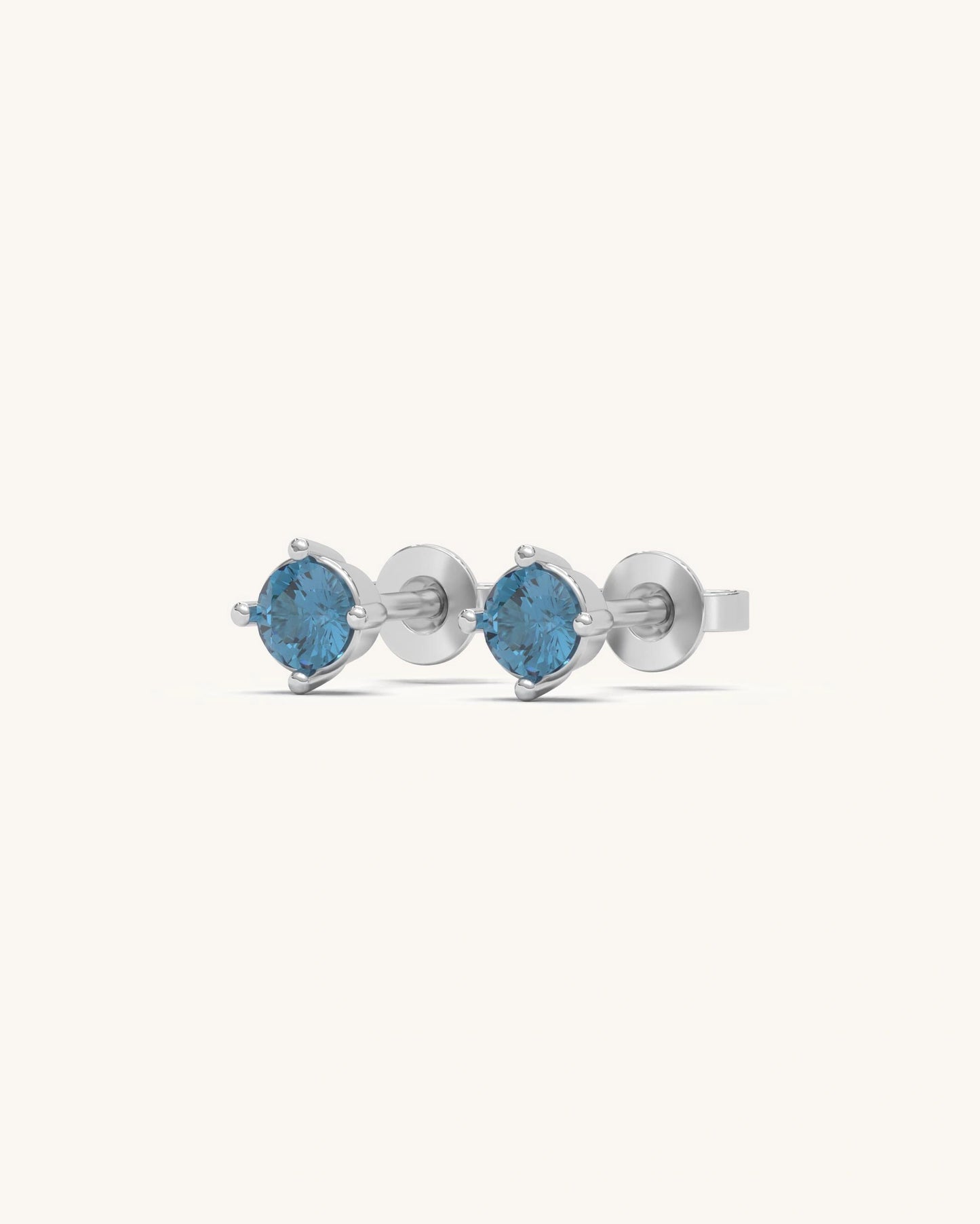 Blue topaz Studs
