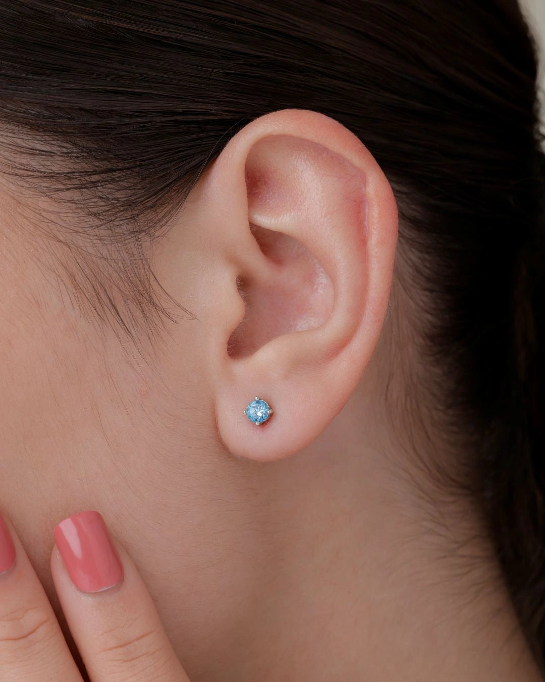 Blue topaz Studs