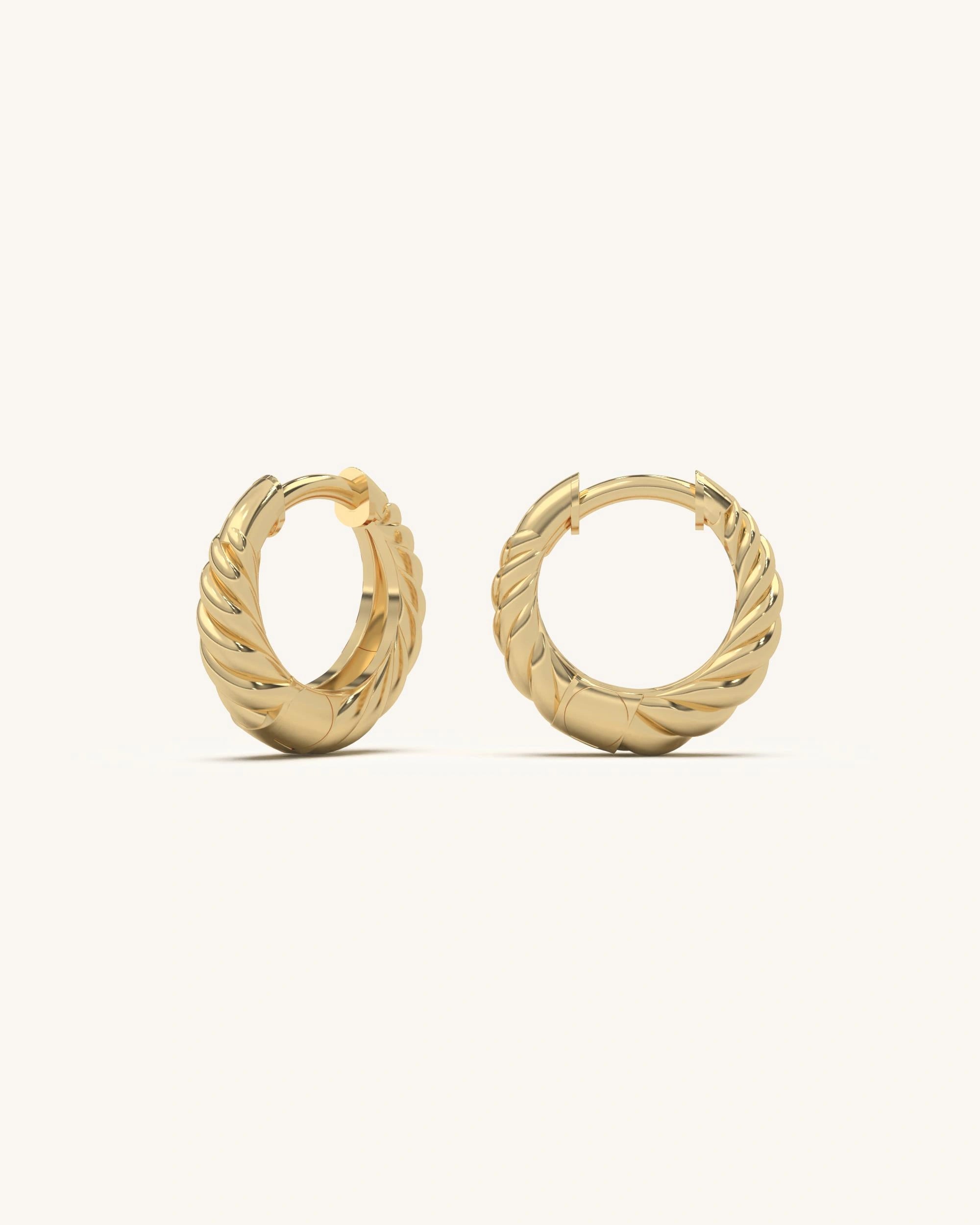 Mini Rope hoop earrings