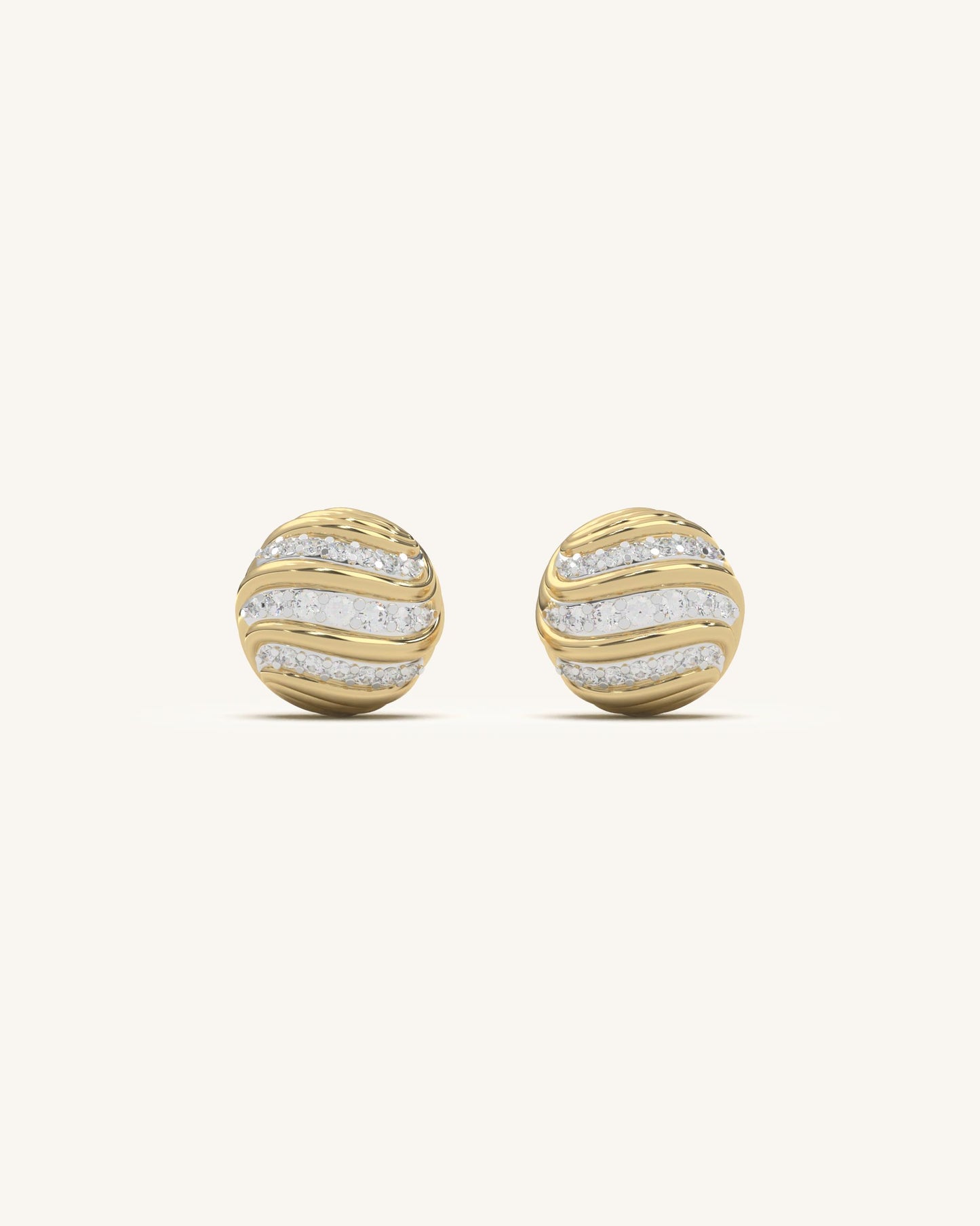 Wave Stud Earrings