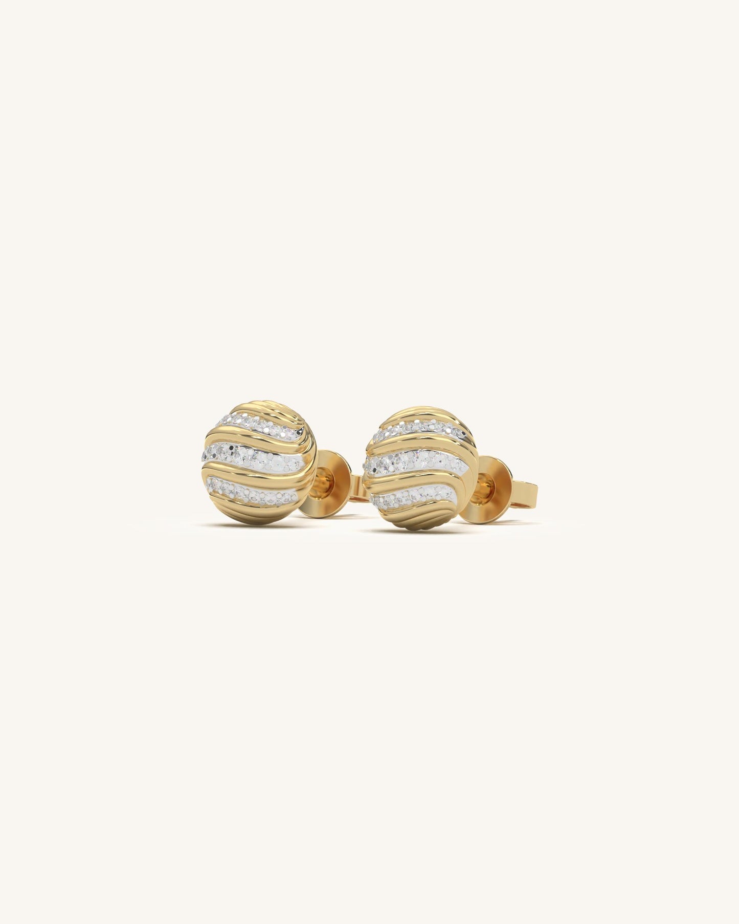 Wave Stud Earrings