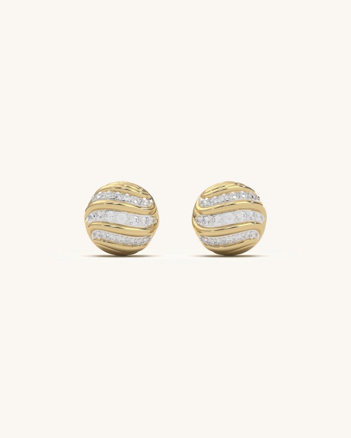 Wave Stud Earrings