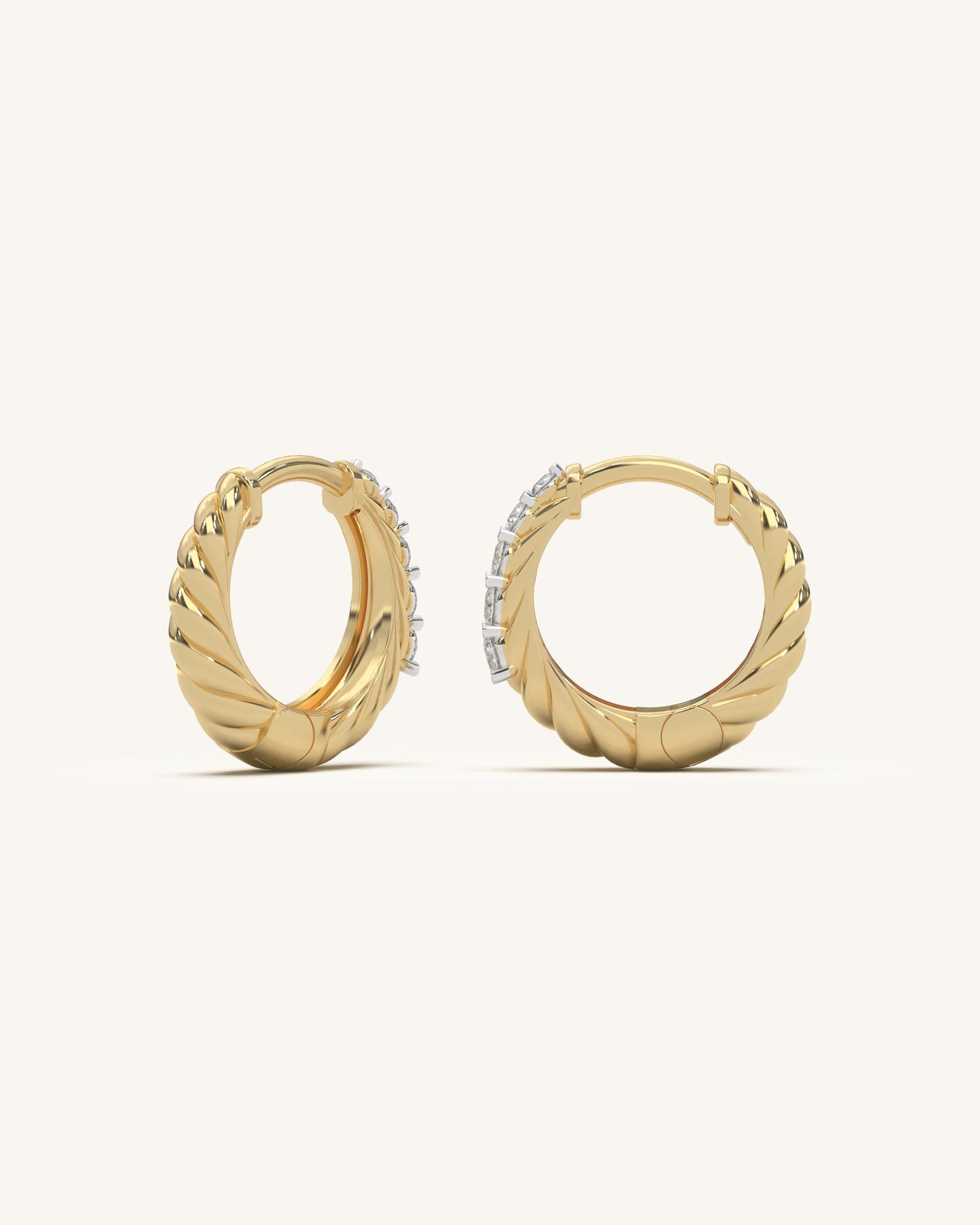 Twist Diamond Earrings