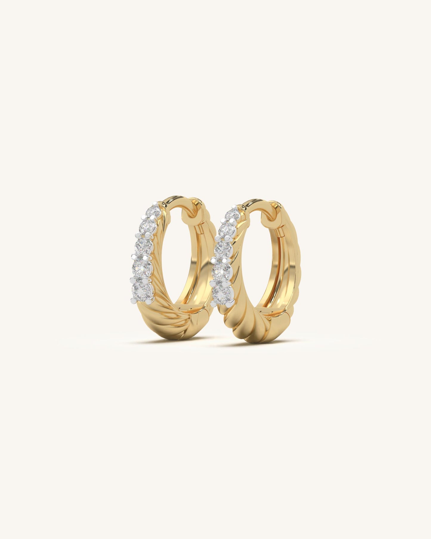 Twist Diamond Earrings