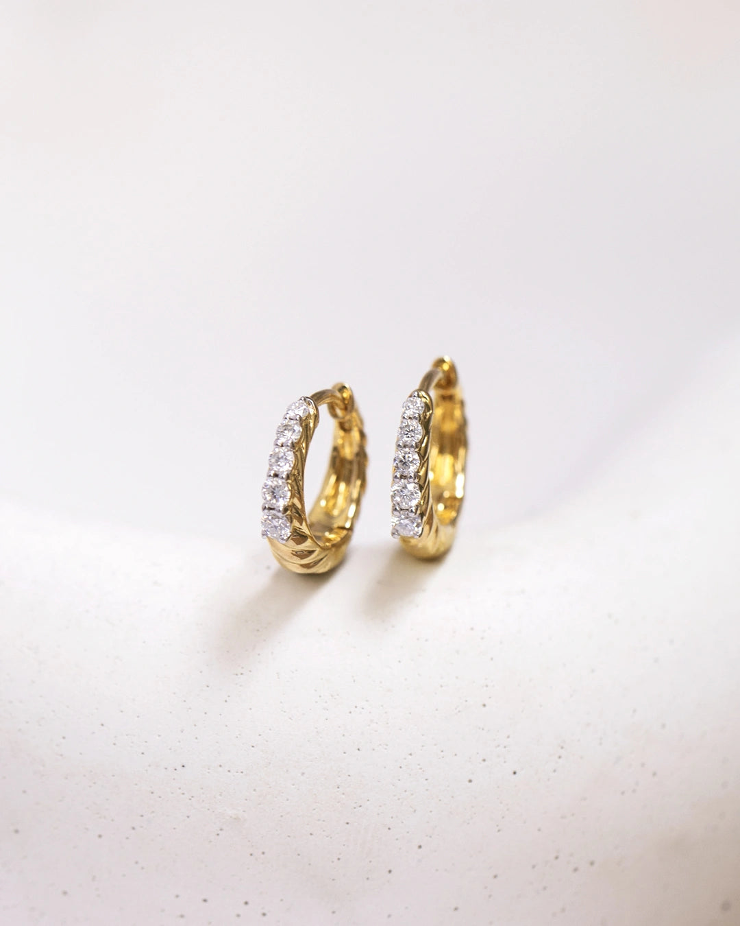Twist Diamond Earrings