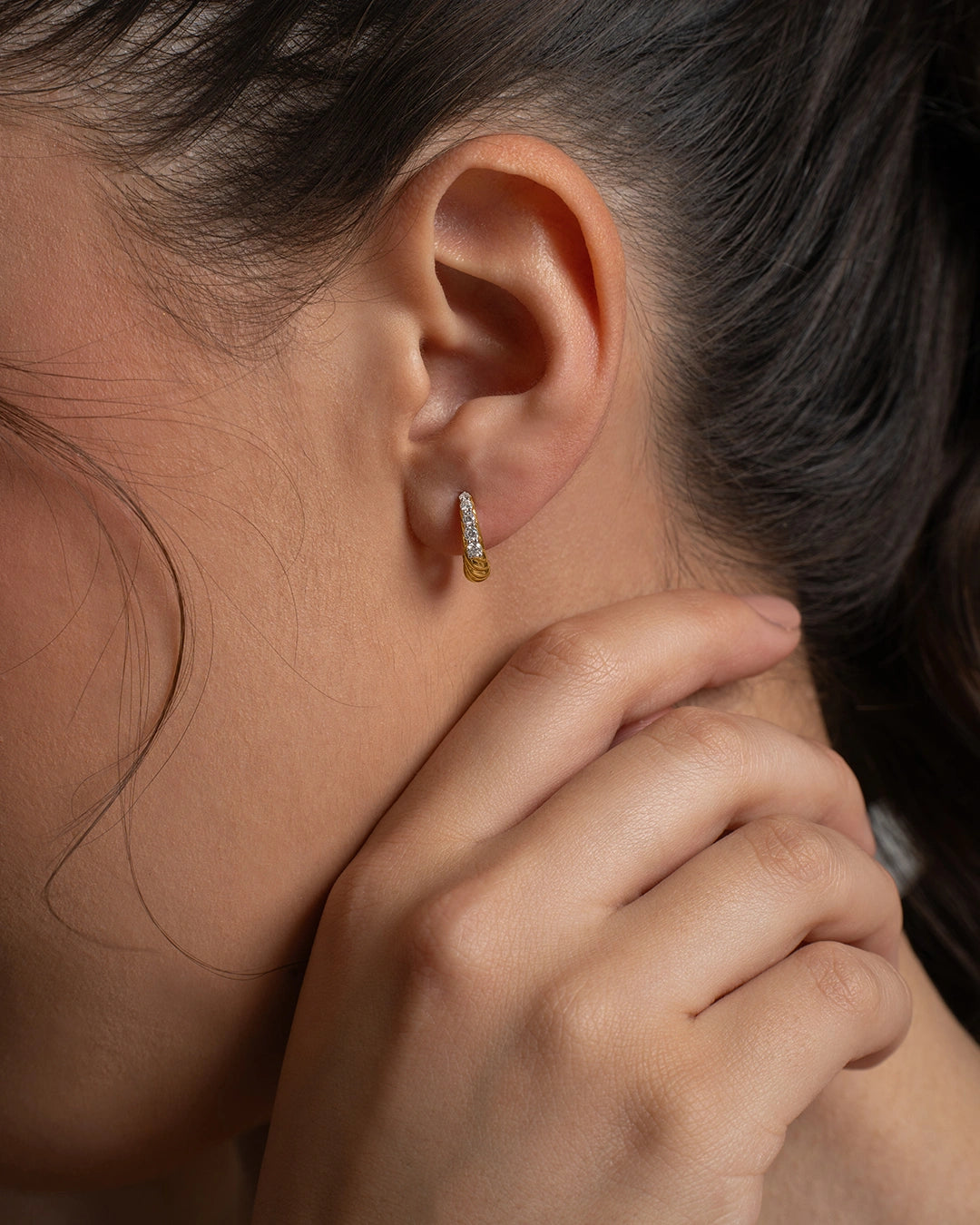 Twist Diamond Earrings