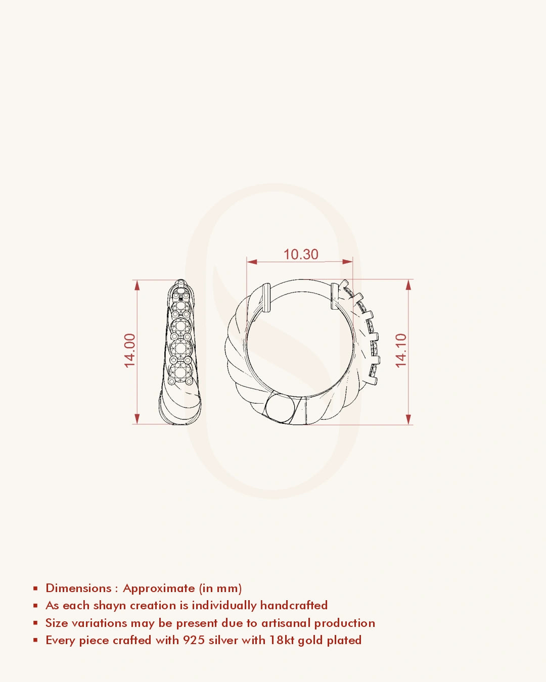 Twist Diamond Earrings