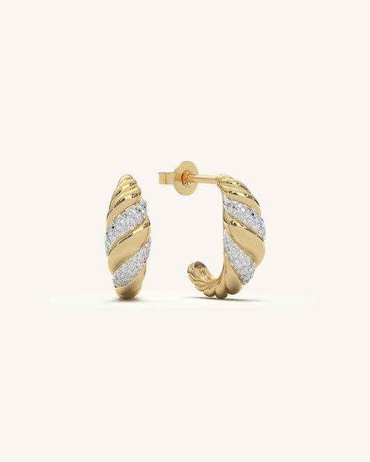 Swirl Gold Earrings