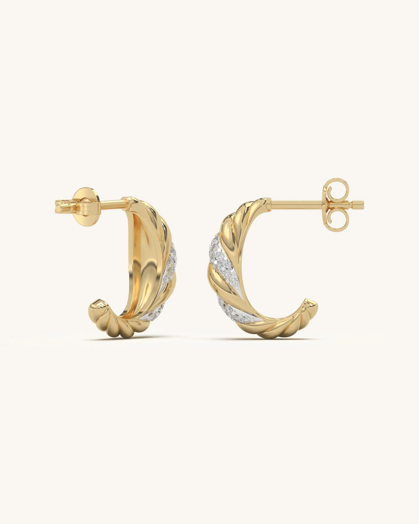 Swirl Gold Earrings