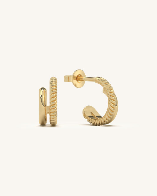 Mini Twist Hoops