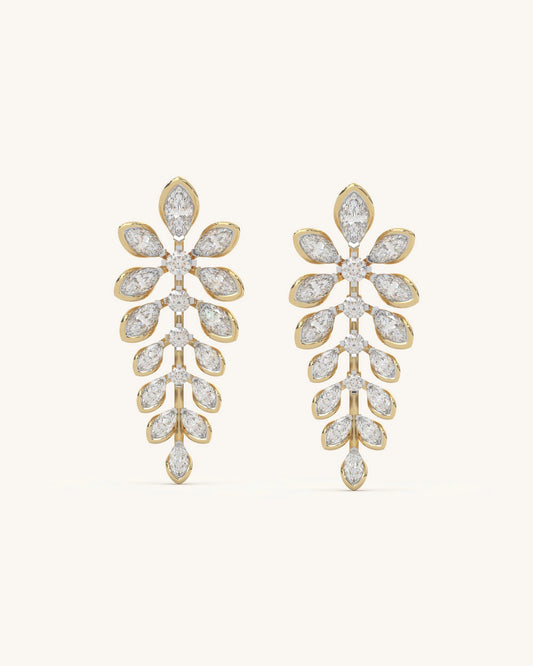 Leaf Cascade Earrings