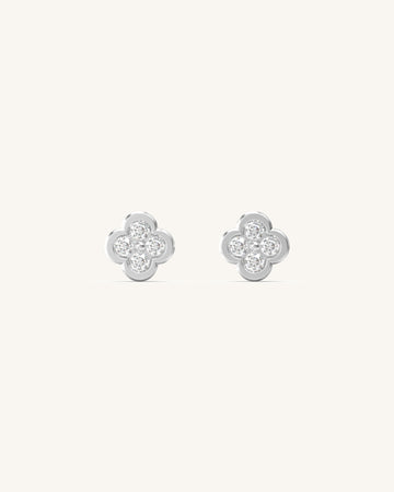 Mini Cherry Blossom Diamond Studs