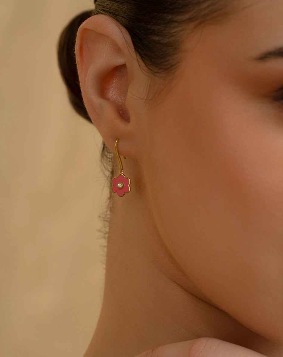 Pink Bloom Earrings