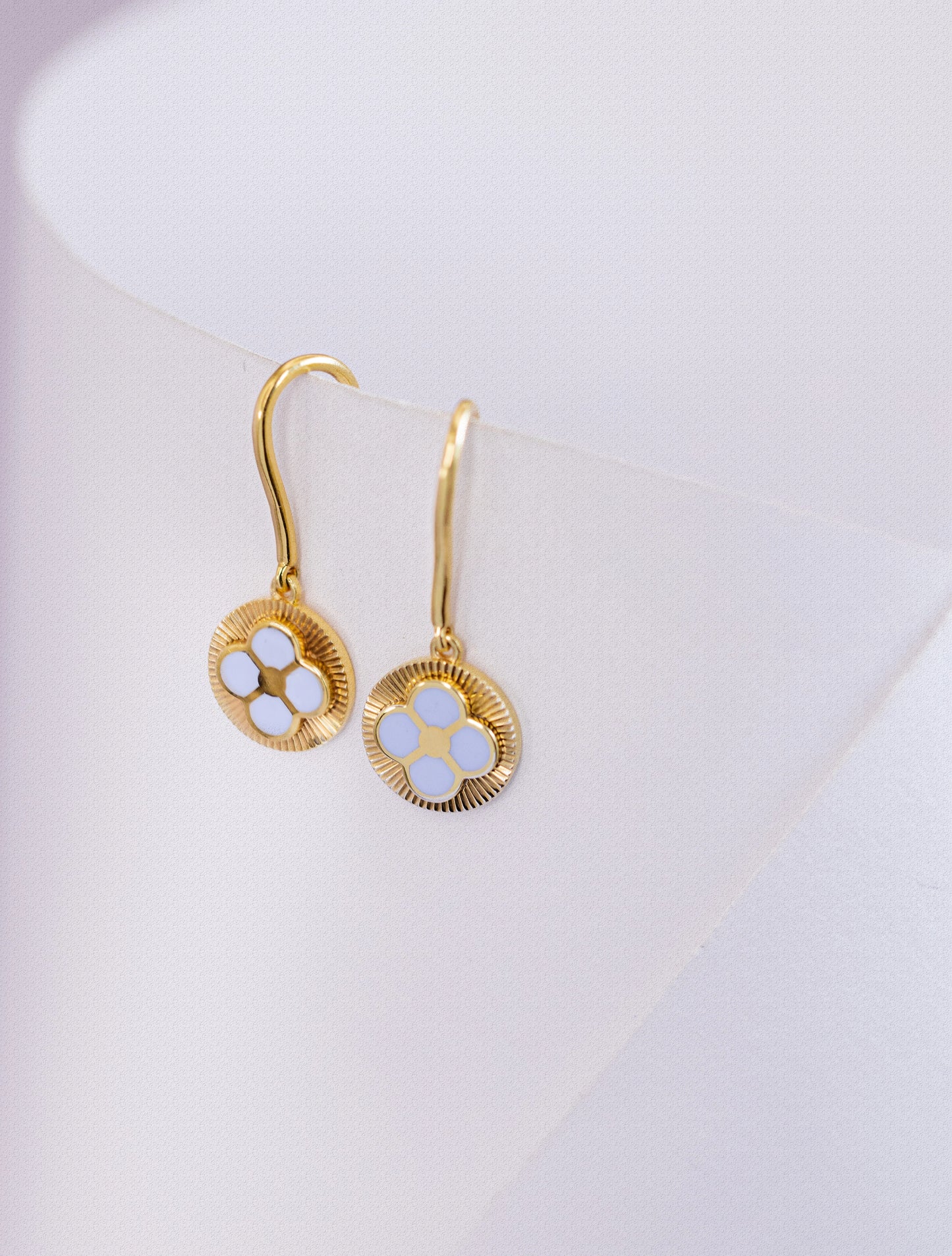 Aqua Bloom Earrings