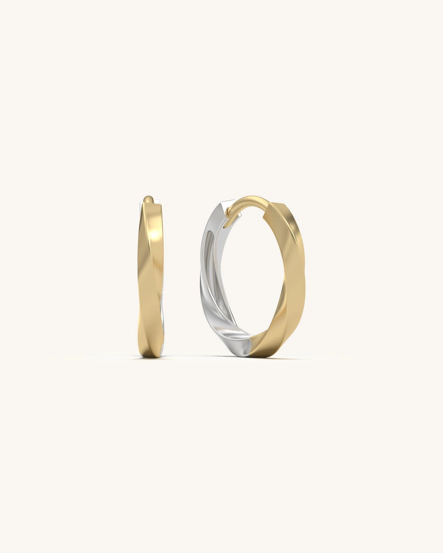 Twist Huggie Earrings