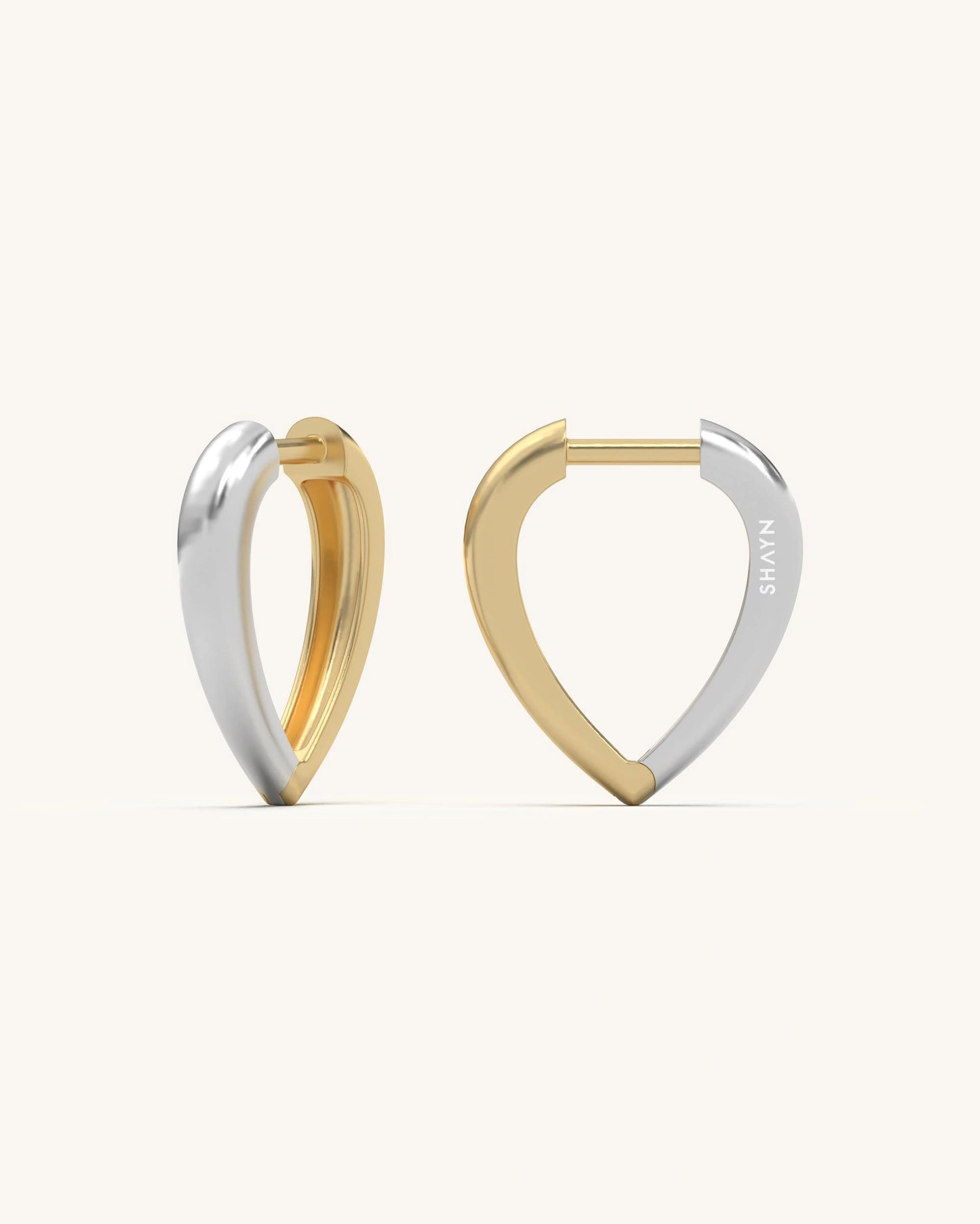 Teardrop Hoop Huggies