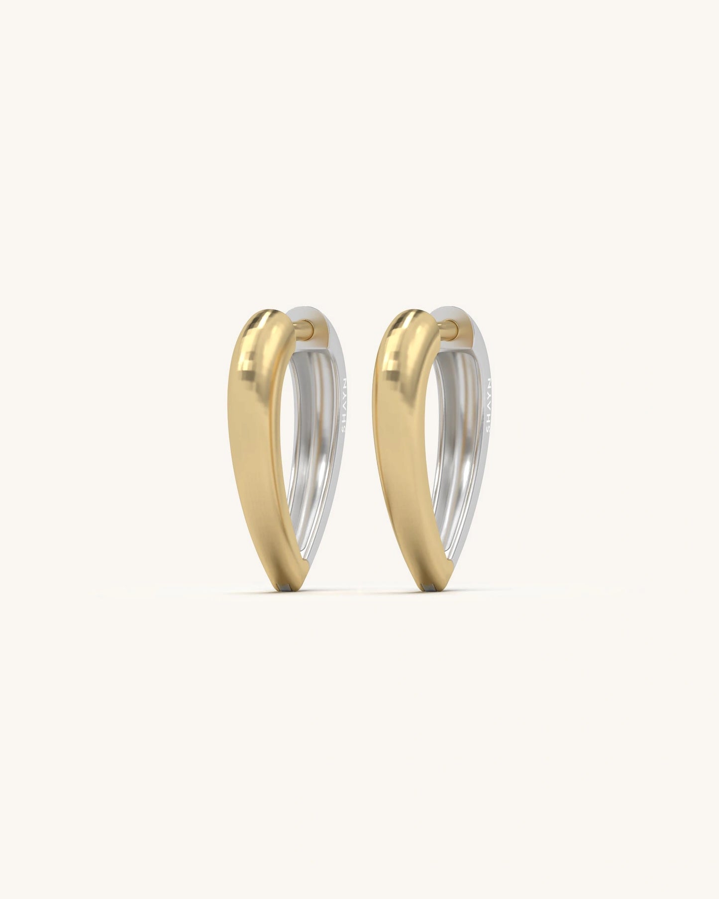 Teardrop Hoop Huggies