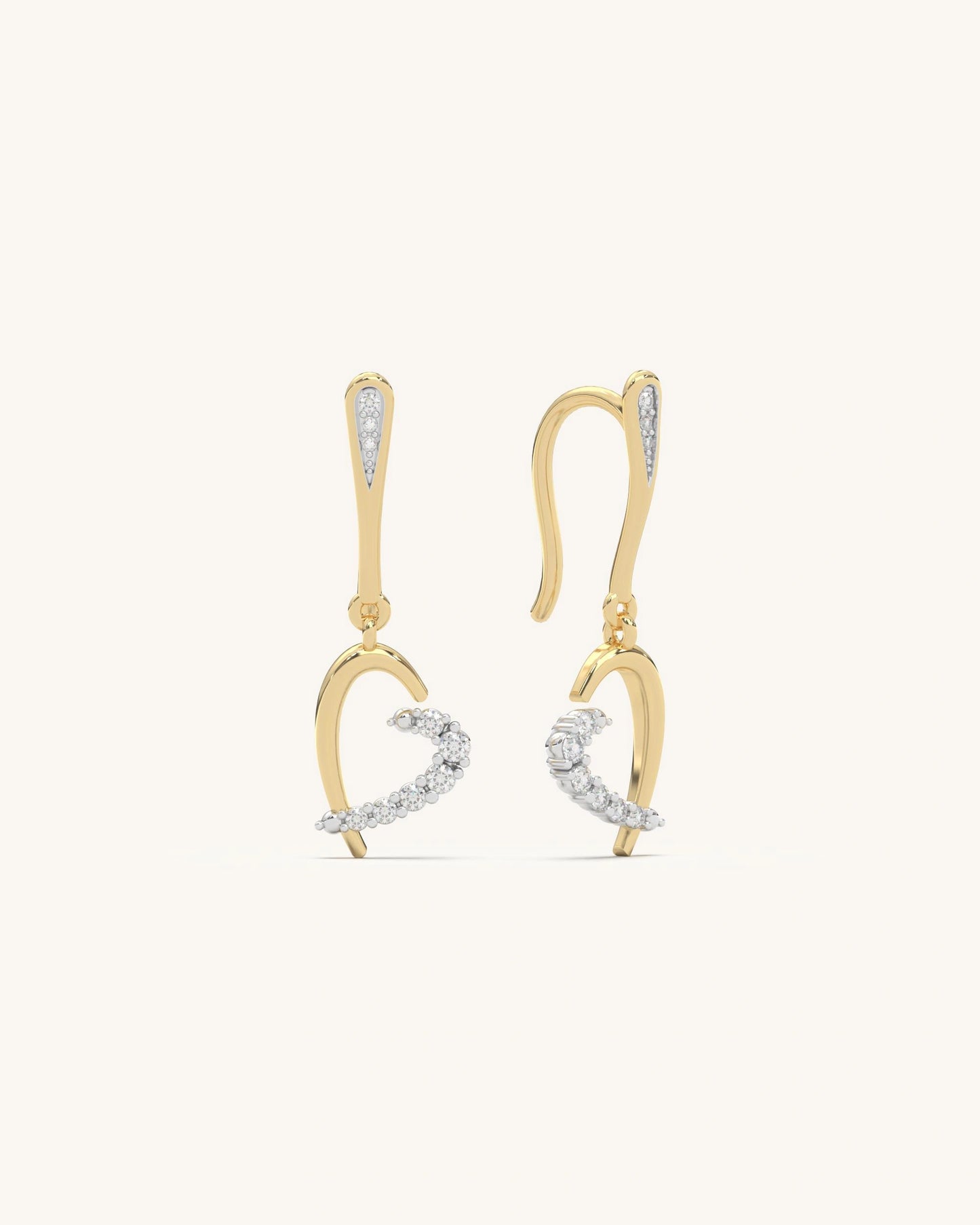 Hook Heart Earrings