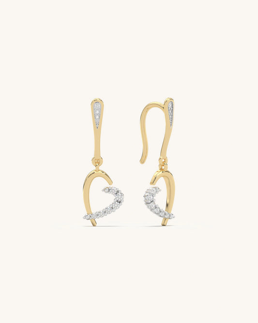 Hook Heart Earrings