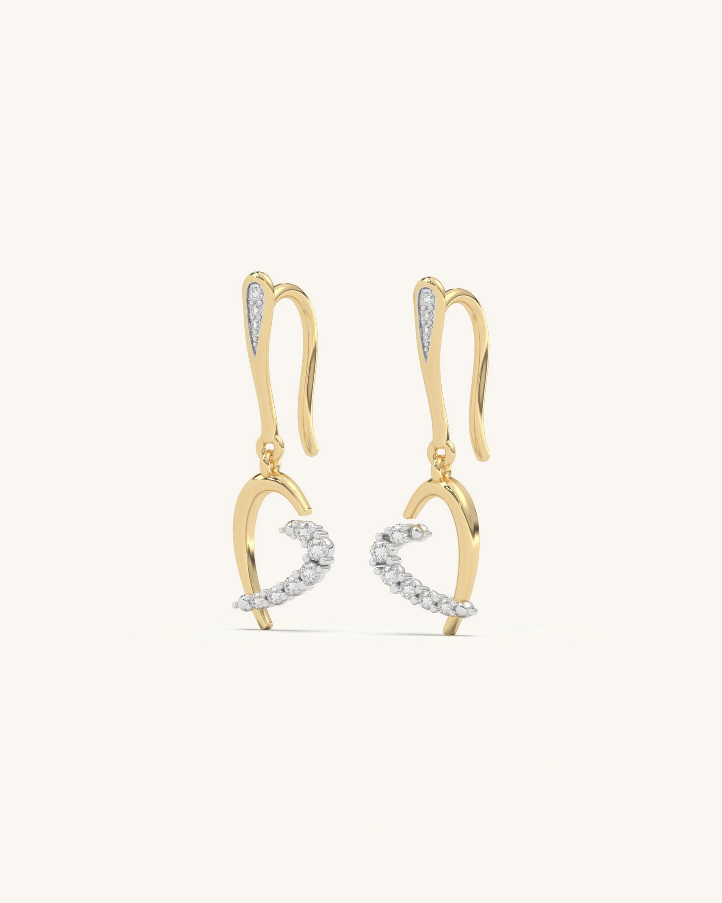 Hook Heart Earrings