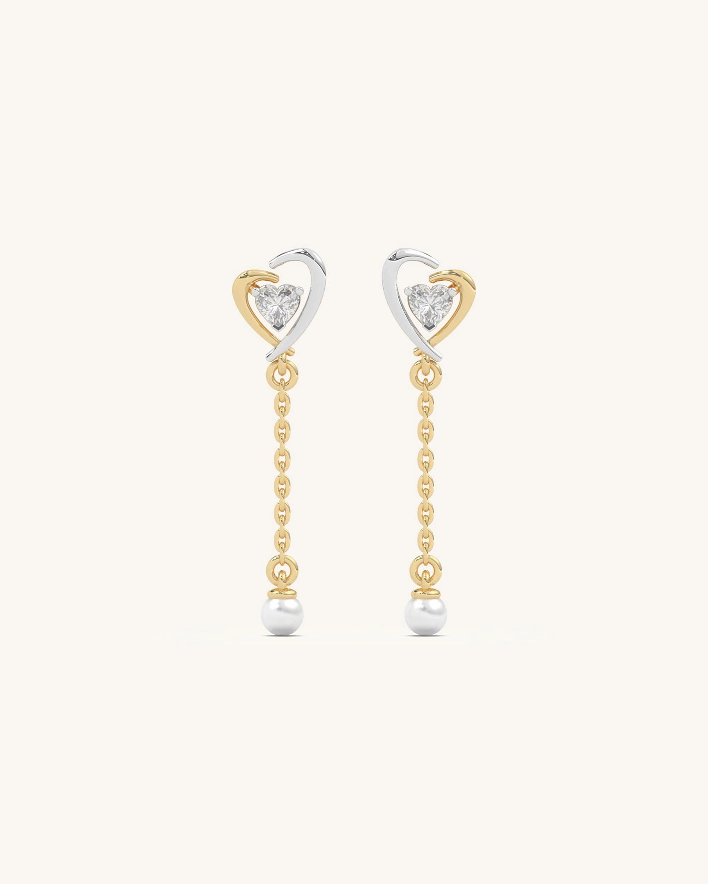 Heart Drop Earrings