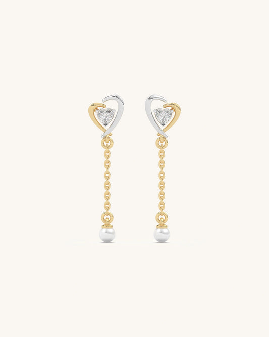 Heart Drop Earrings