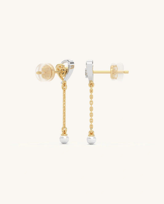 Heart Drop Earrings