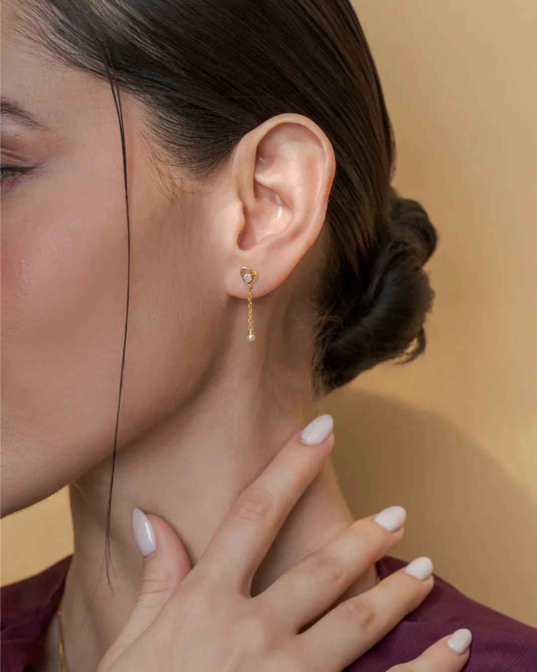 Heart Drop Earrings