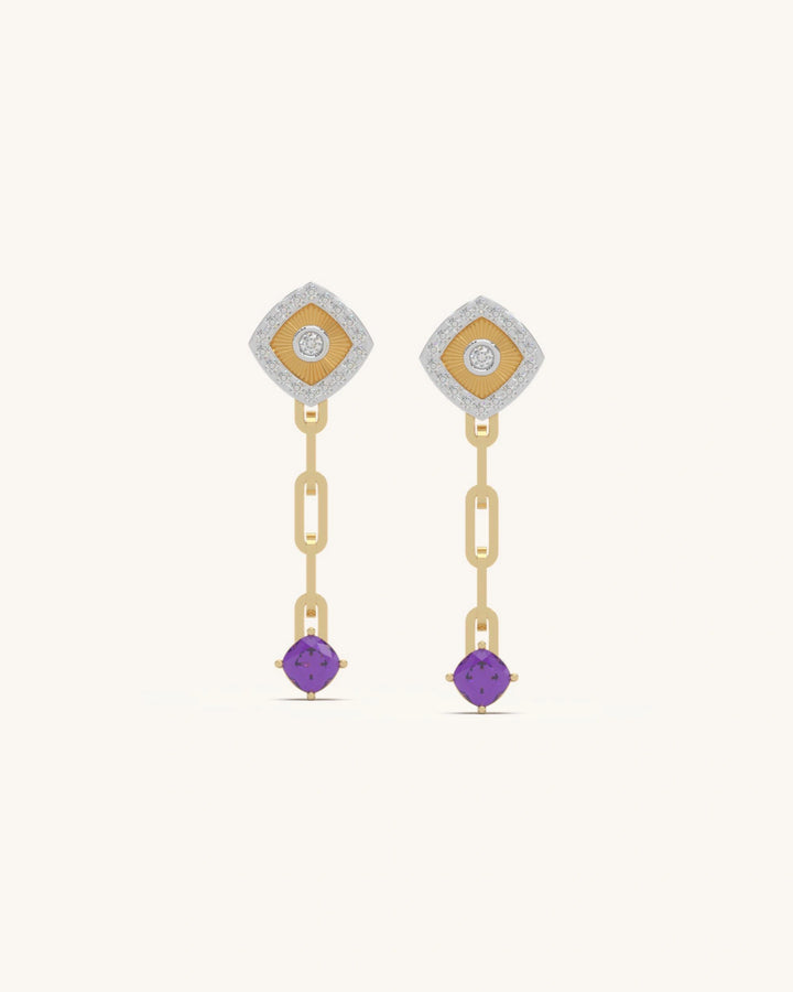 Double Link Cascades Earrings