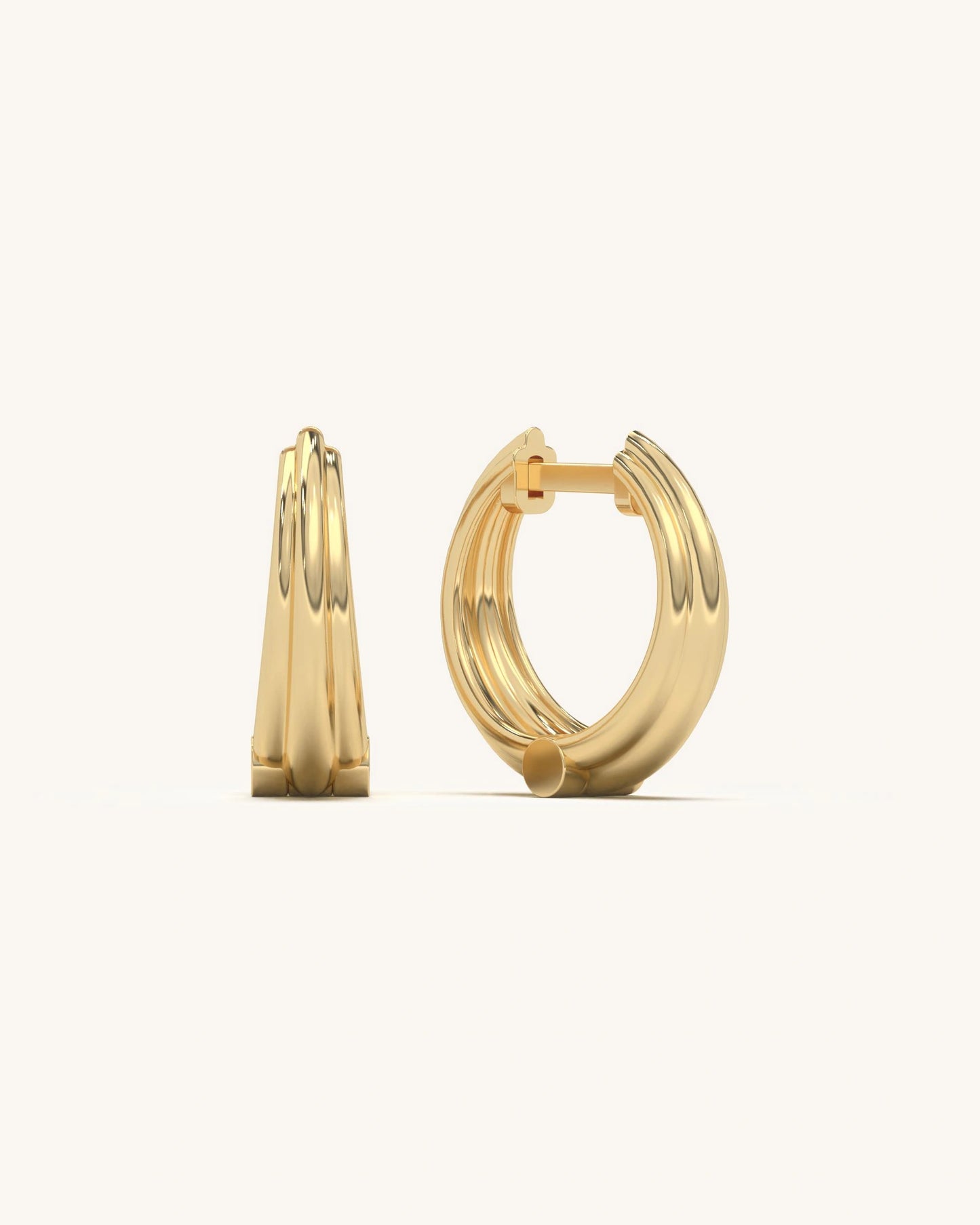 Sleek Gold Hoops