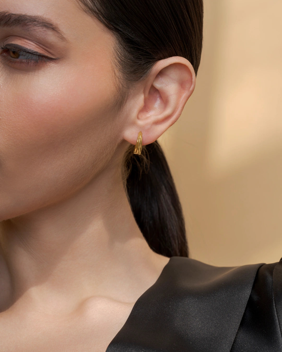 Sleek Gold Hoops