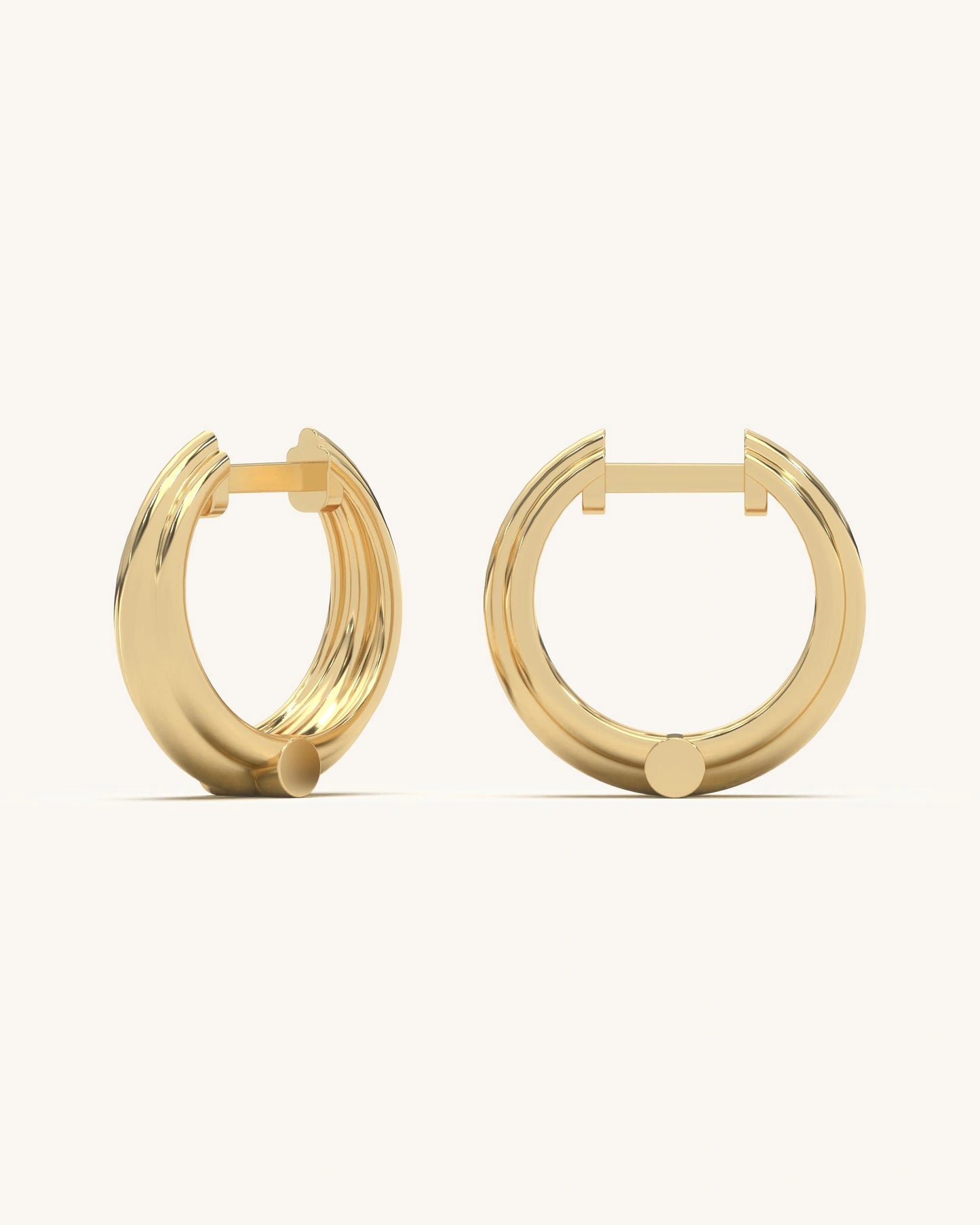 Sleek Gold Hoops