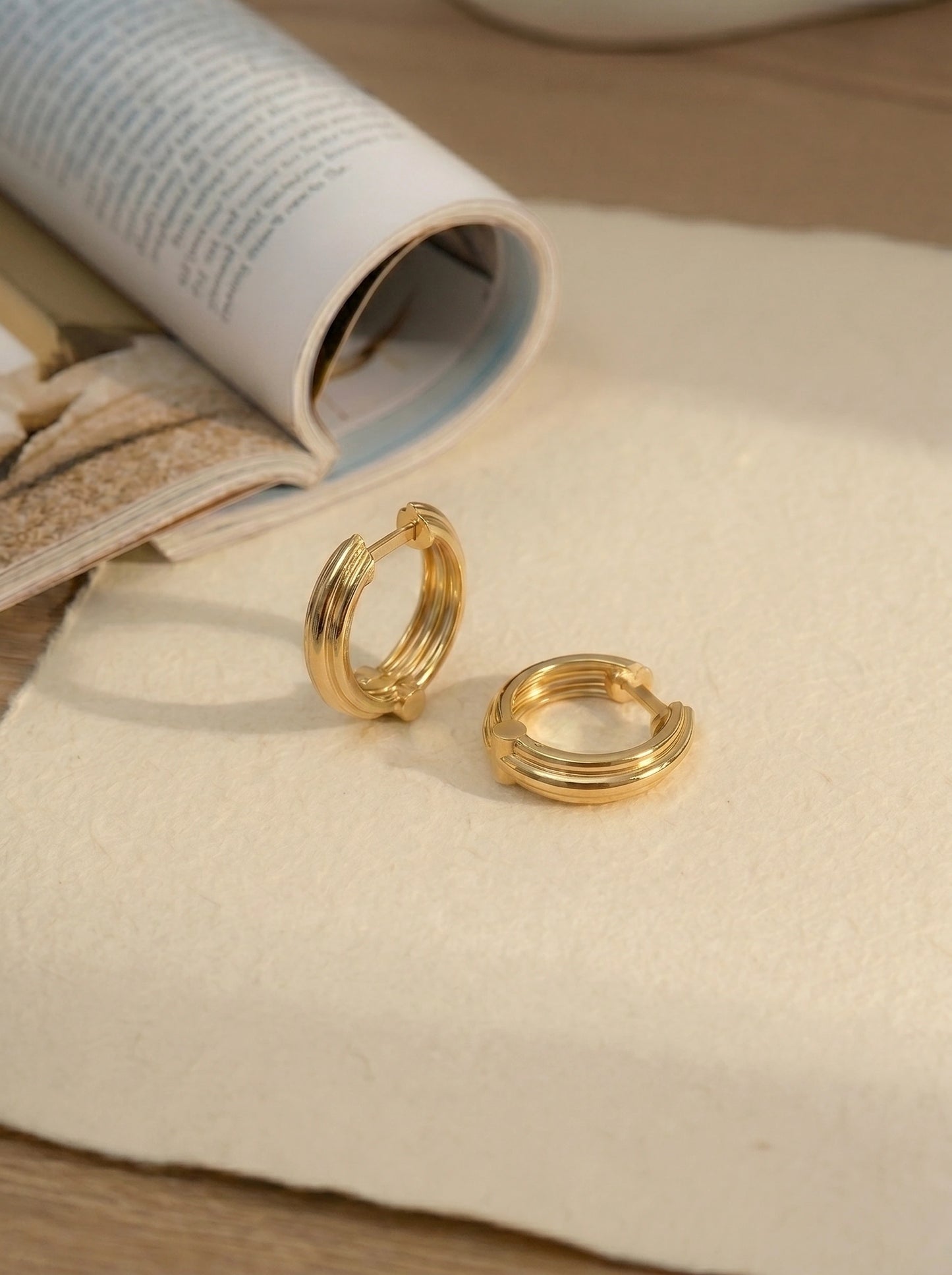 Sleek Gold Hoops