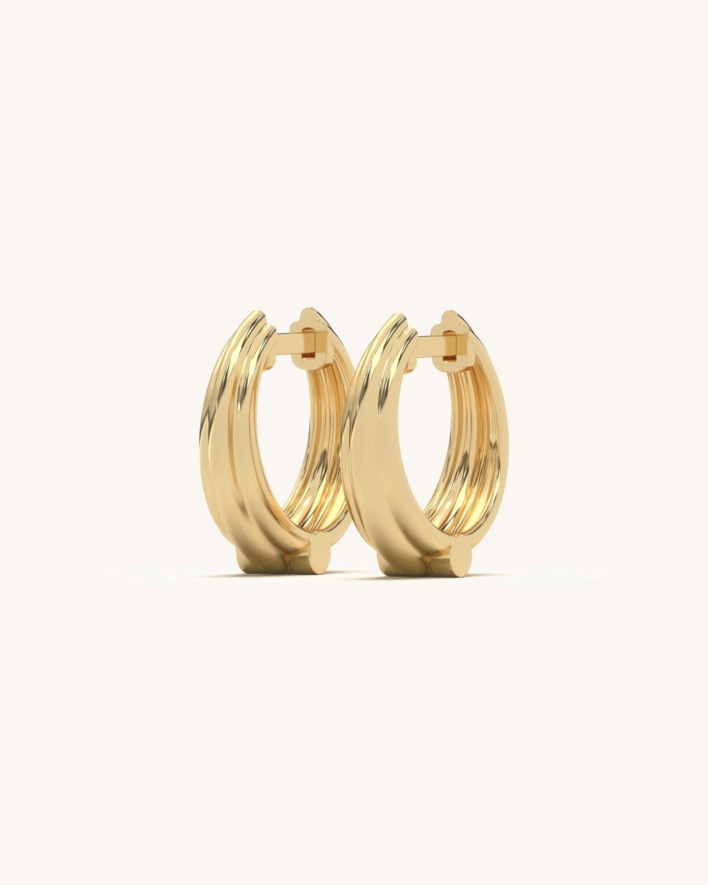 Sleek Gold Hoops