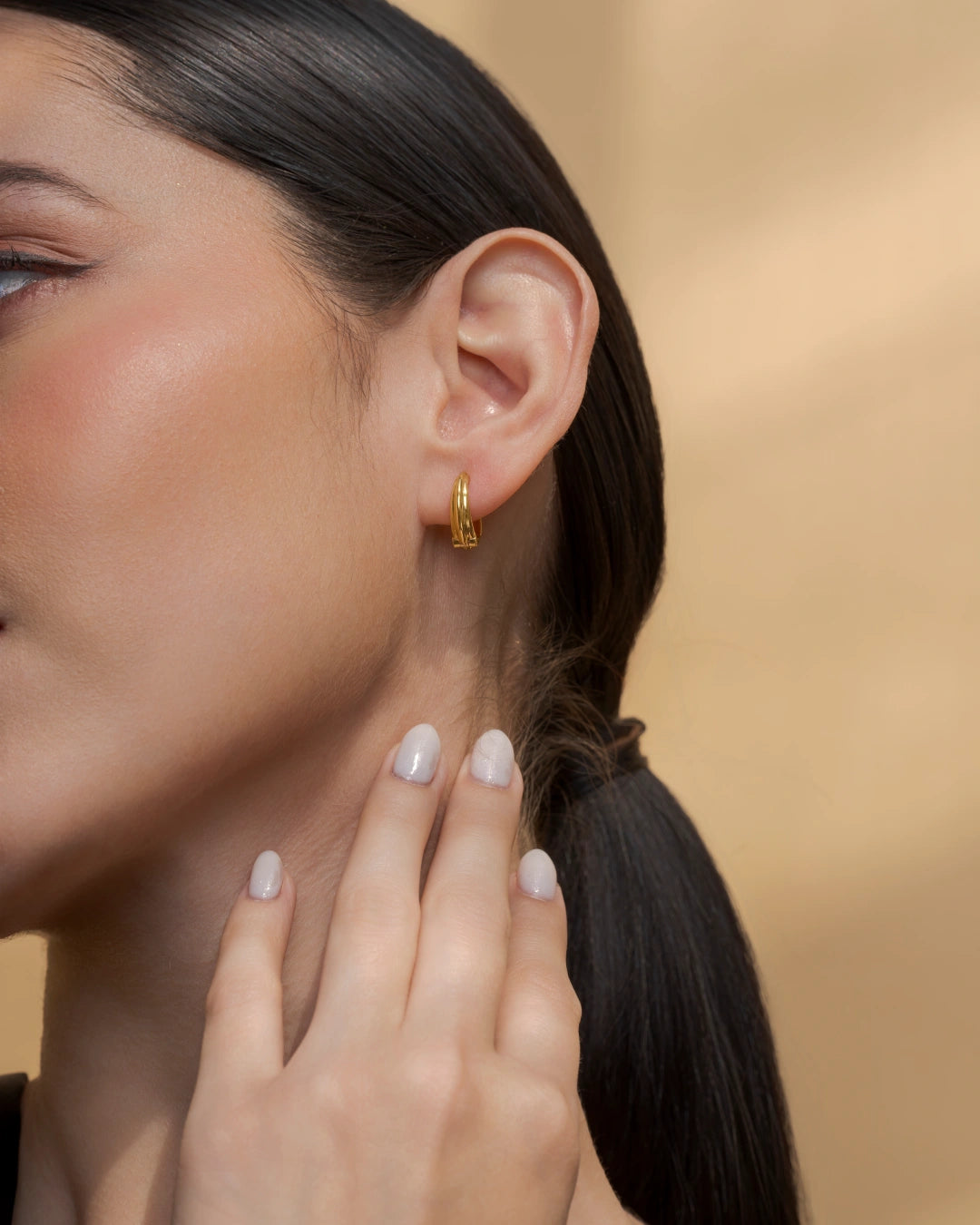 Sleek Gold Hoops