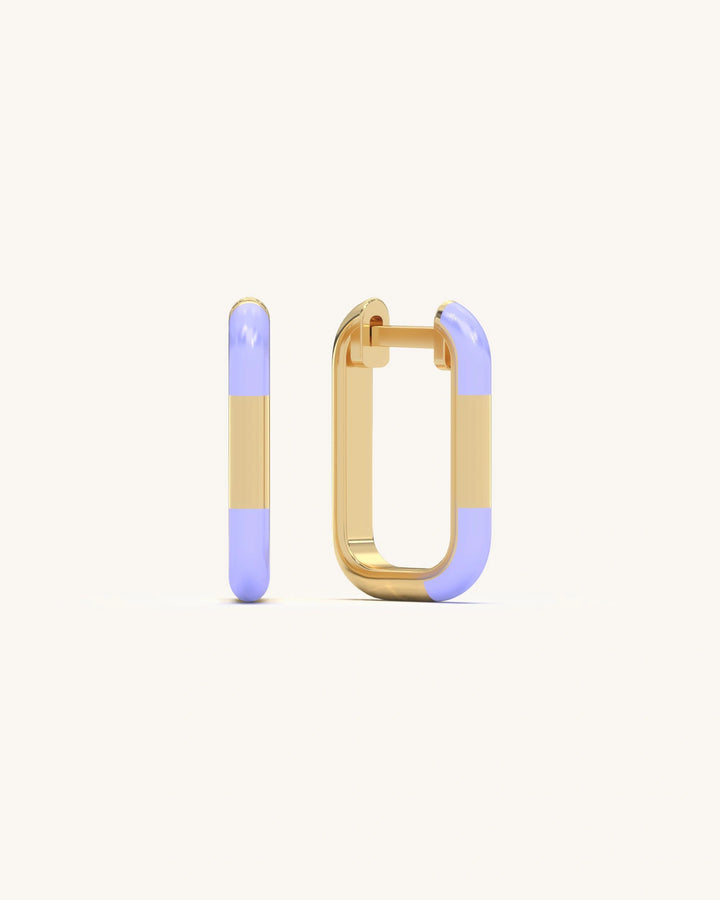 Geometric Gold Hoops