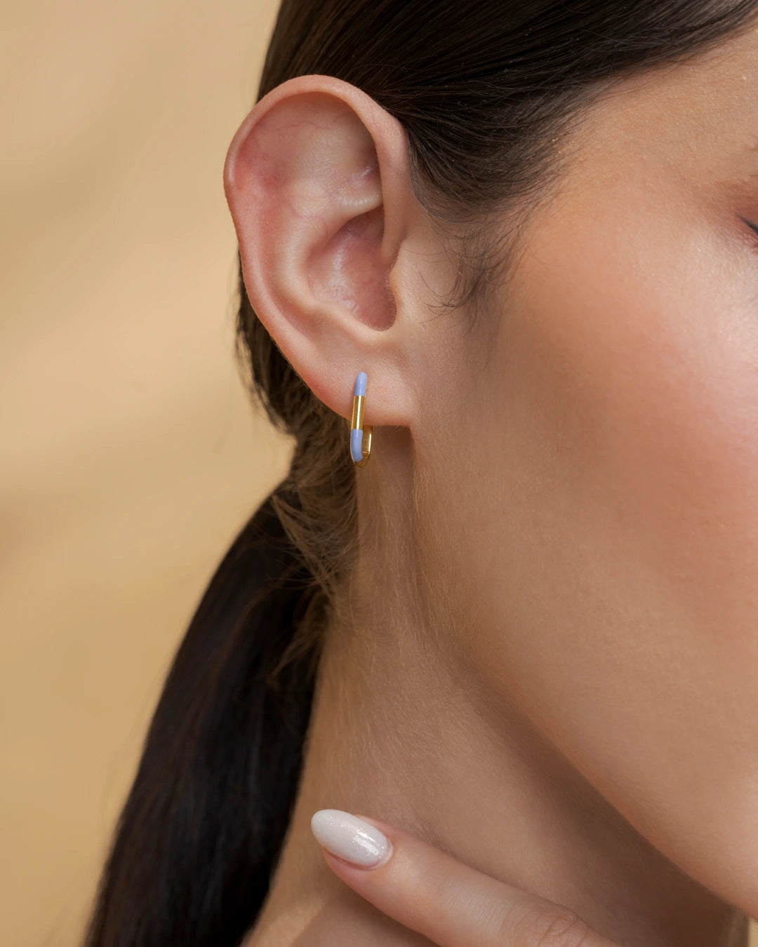 Geometric Gold Hoops