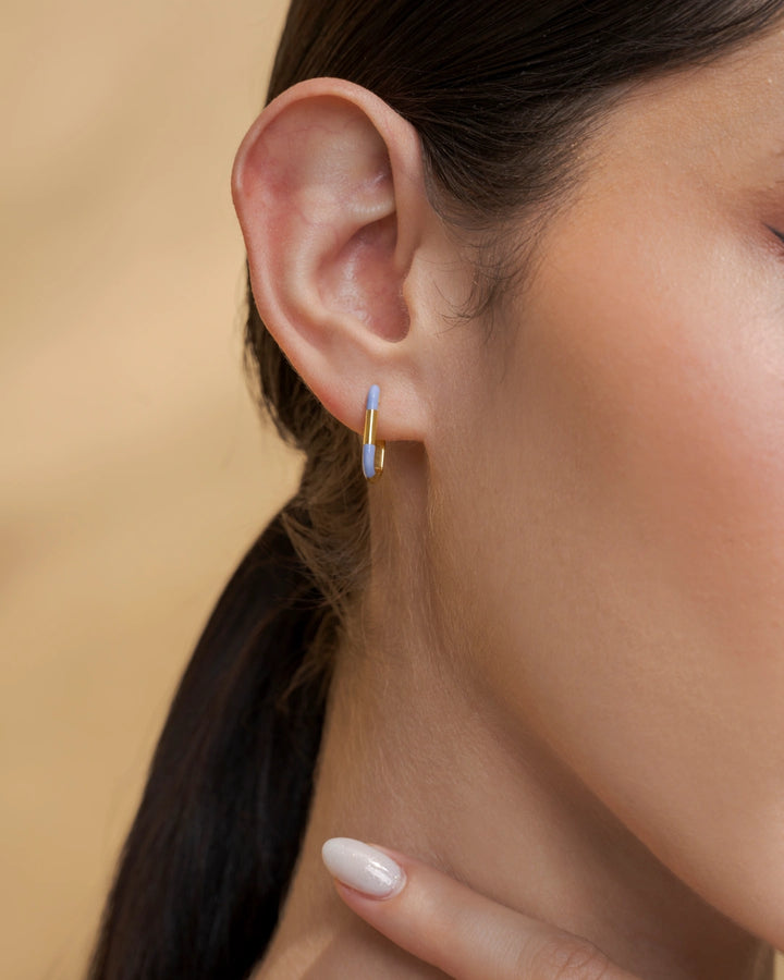Geometric Gold Hoops