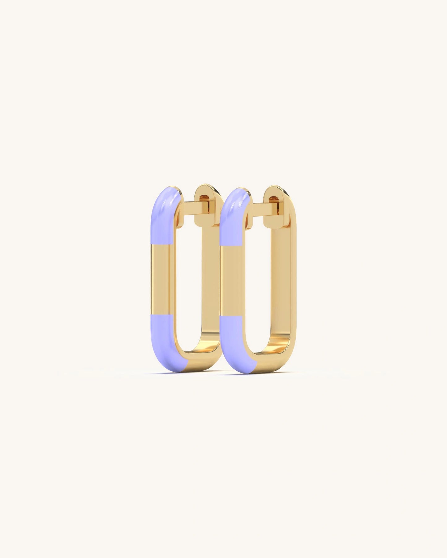 Geometric Gold Hoops