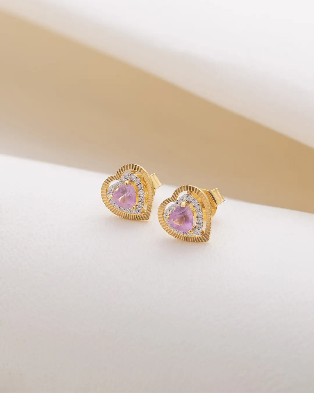 Radiant Heart Diamond Studs
