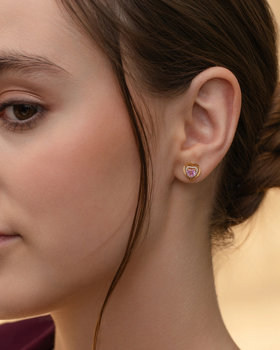 Radiant Heart Diamond Studs