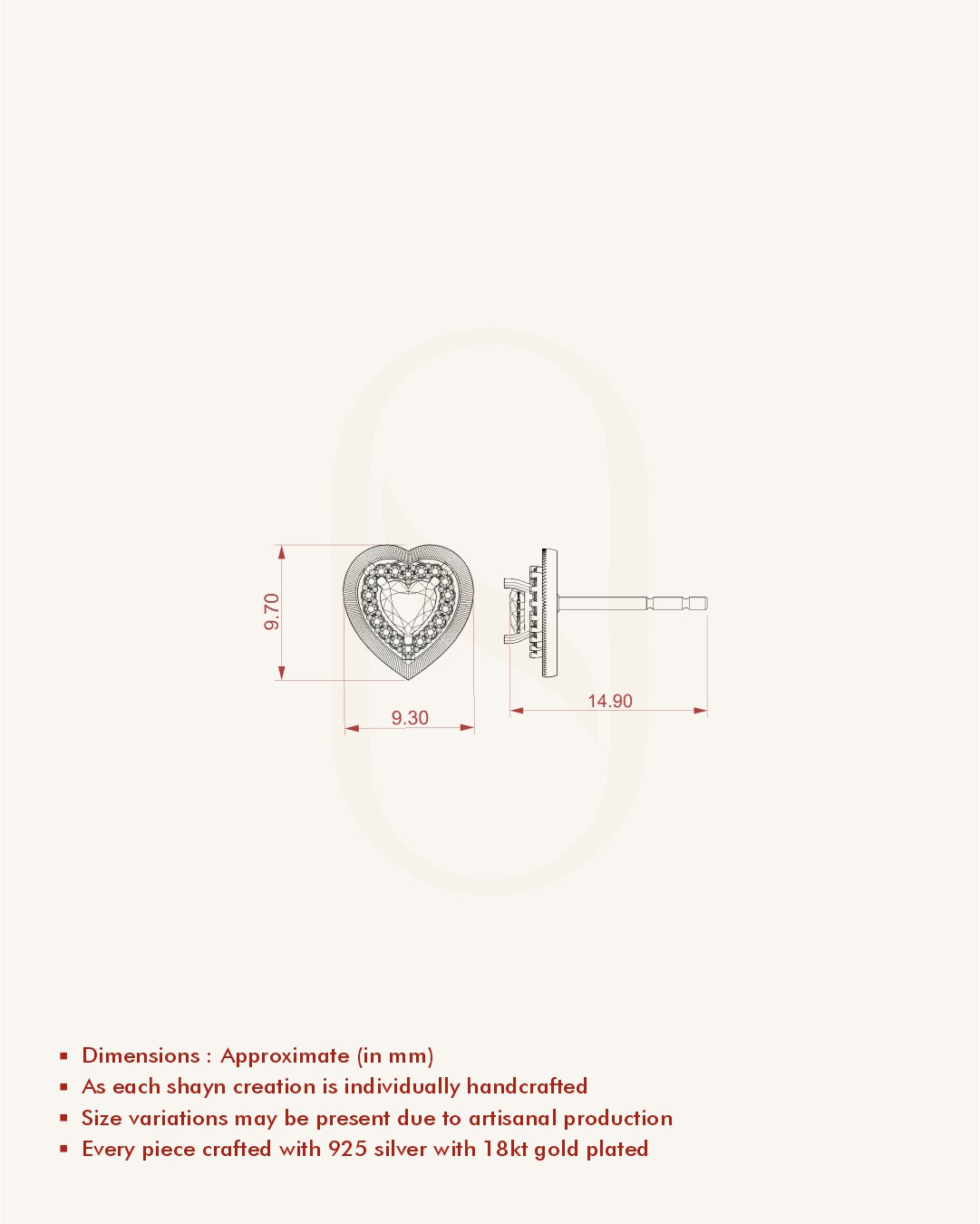 Radiant Heart Diamond Studs