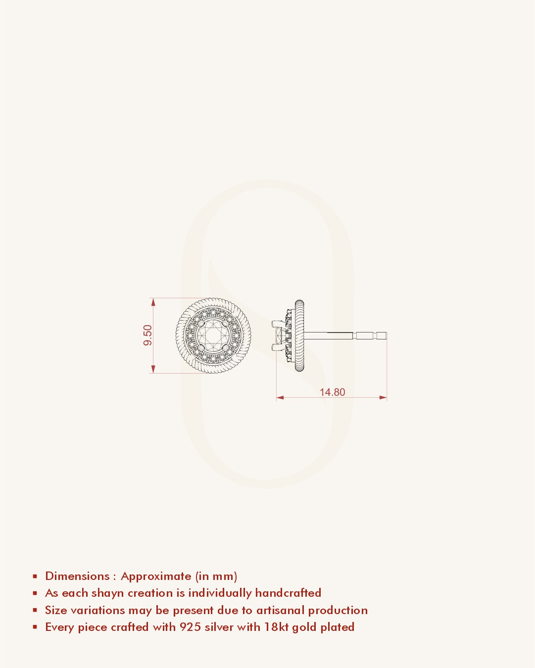 Vintage Halo Spark Studs