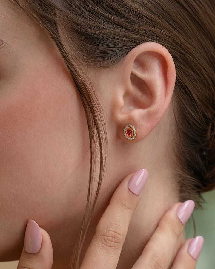 Royal Teardrop Shine Studs