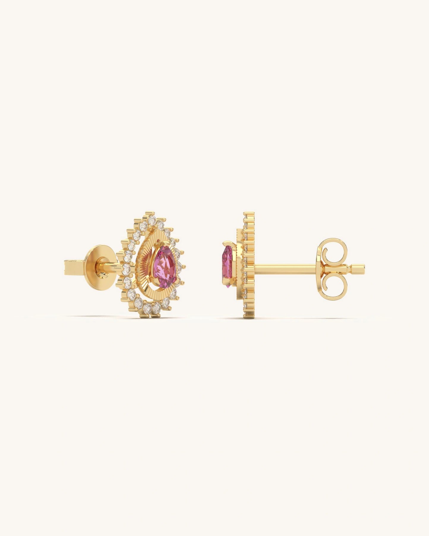 Royal Teardrop Shine Studs