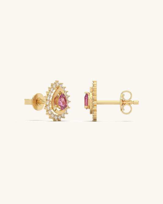 Royal Teardrop Shine Studs