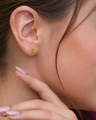 Emerald Starburst Crown Studs