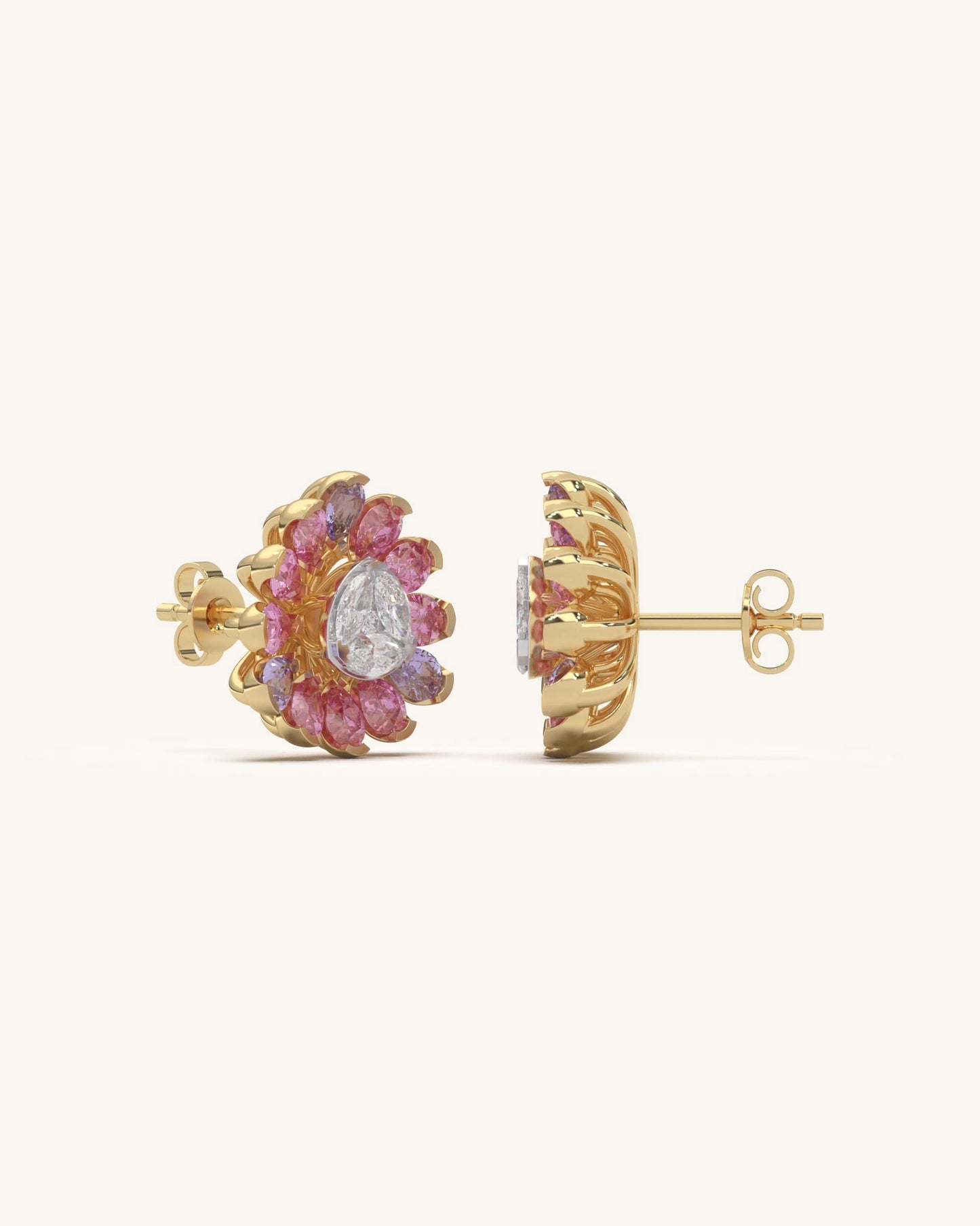Petal Halo Studs