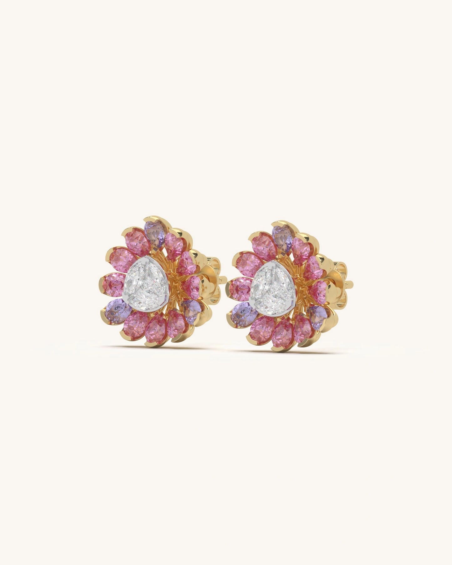 Petal Halo Studs
